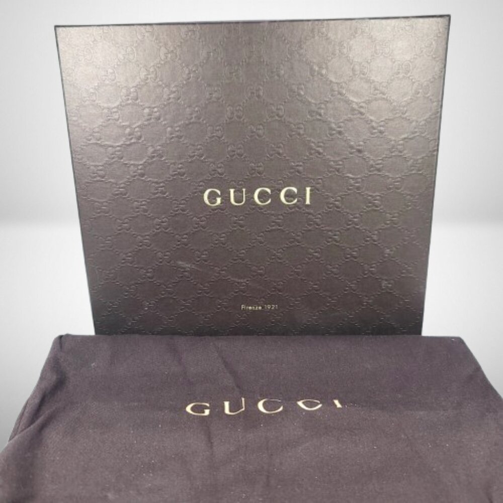 Gucci Black Embossed Suede Ankle Boots - Size 37.5 - Picture 13 of 13